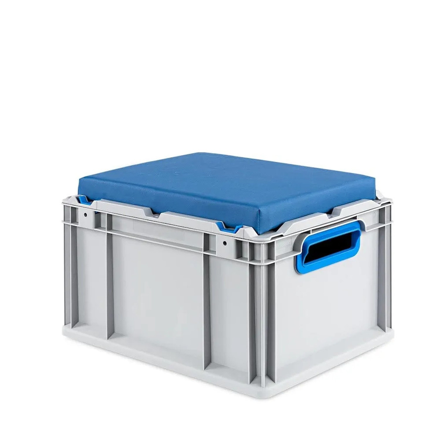 PROREGAL Eurobox NextGen Seat Box Blau, Transportbehälter aus Kunststoff, H x B x T: 26,5 x 30 x 40 cm - Bild 2