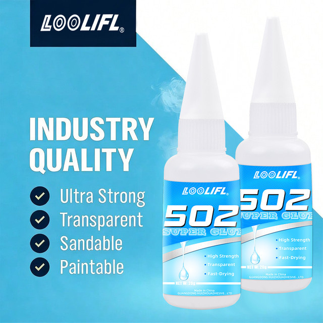 LOOLIFL 502 Superkleber Transparent für Schuhreparatur, DIY-Handwerk und industrielle Anwendungen auf Leder und Gummi - Bild 1