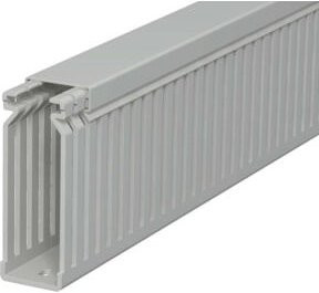OBO Bettermann Verdrahtungskanal LK4 in Stein-Grau, B/H/L: 2,5 x 8,0 x 200 cm - Bild 1