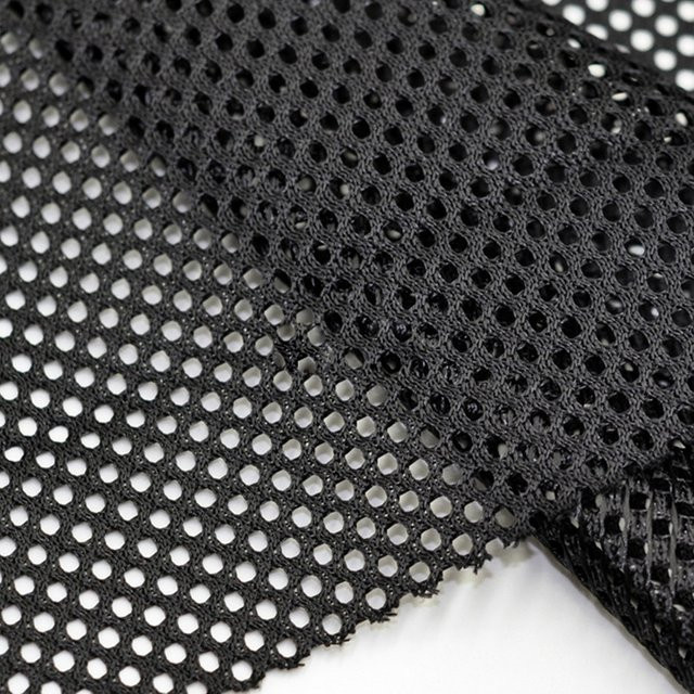 Jaggo Wabennetzstoff in Schwarz und Blau für Näharbeiten und Polsterungen - Bild 1