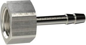 Riegler Aufschraubschlauchtülle aus Messing in Silber, G3/8 Zoll für Schlauch mit Innendurchmesser 13 mm, SW 19 - Bild 1