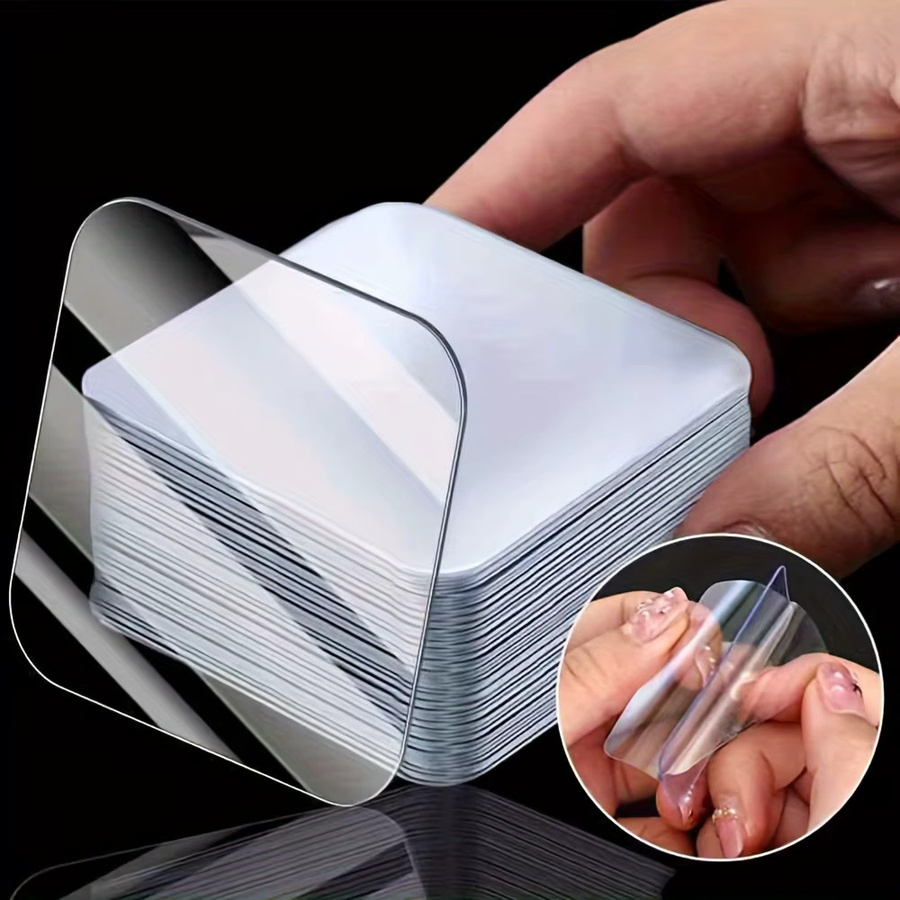 10 Stück transparentes doppelseitiges Nano-Band mit zusätzlichen Befestigungsaufklebern für starke Haftung - Bild 2