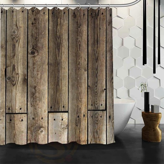 Baifenbai Home Furnishing Duschvorhang Der alte Wald aus wasserdichtem Polyester in Hellgelb, B/H: 120 x 180 cm - Bild 1