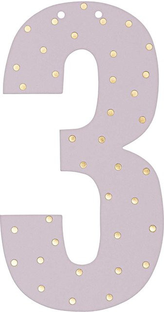 Rico Design Girlande Zahl 3 aus Papier, Höhe: 14 cm - Bild 1