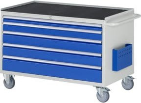 Rau Montagewagen XXL3.11 mit 5 Schubladen und Arbeitsplatte, B/T/H: 114,5 x 65,0 x 79,5 cm - Bild 1