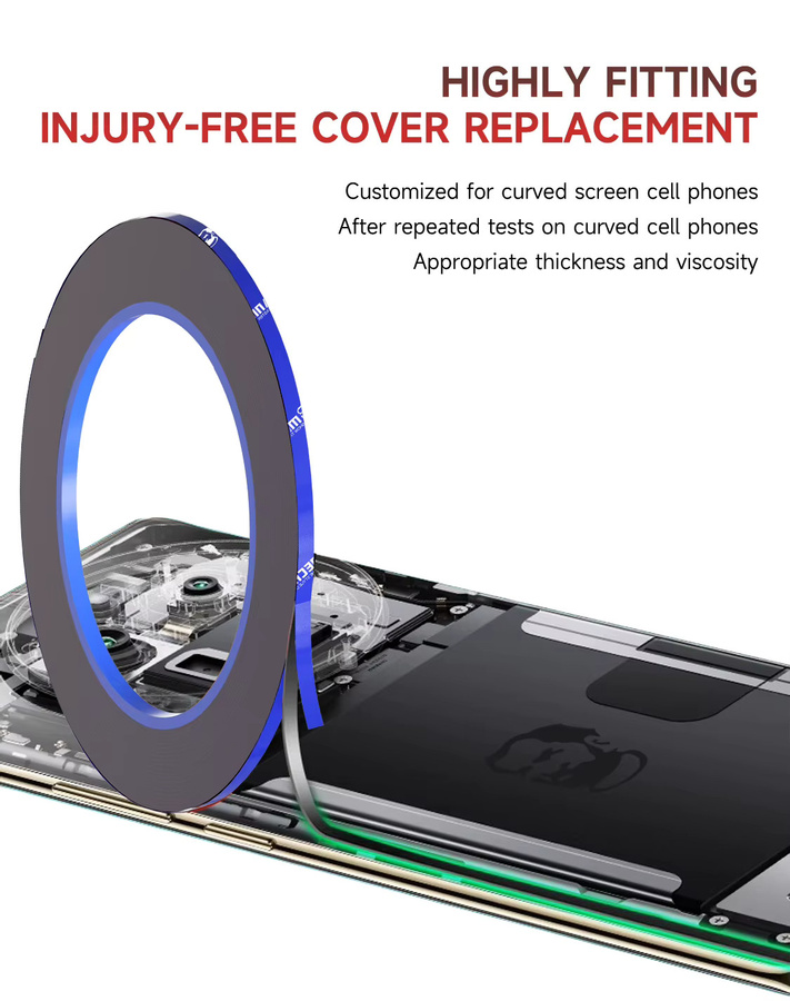 MECHANIC T3 Doppelseitiges Schaumstoff-Klebeband in Grün für die Reparatur von iPhone, Tablet, Computer und Elektrogeräten, Breite: 3 mm - Bild 2