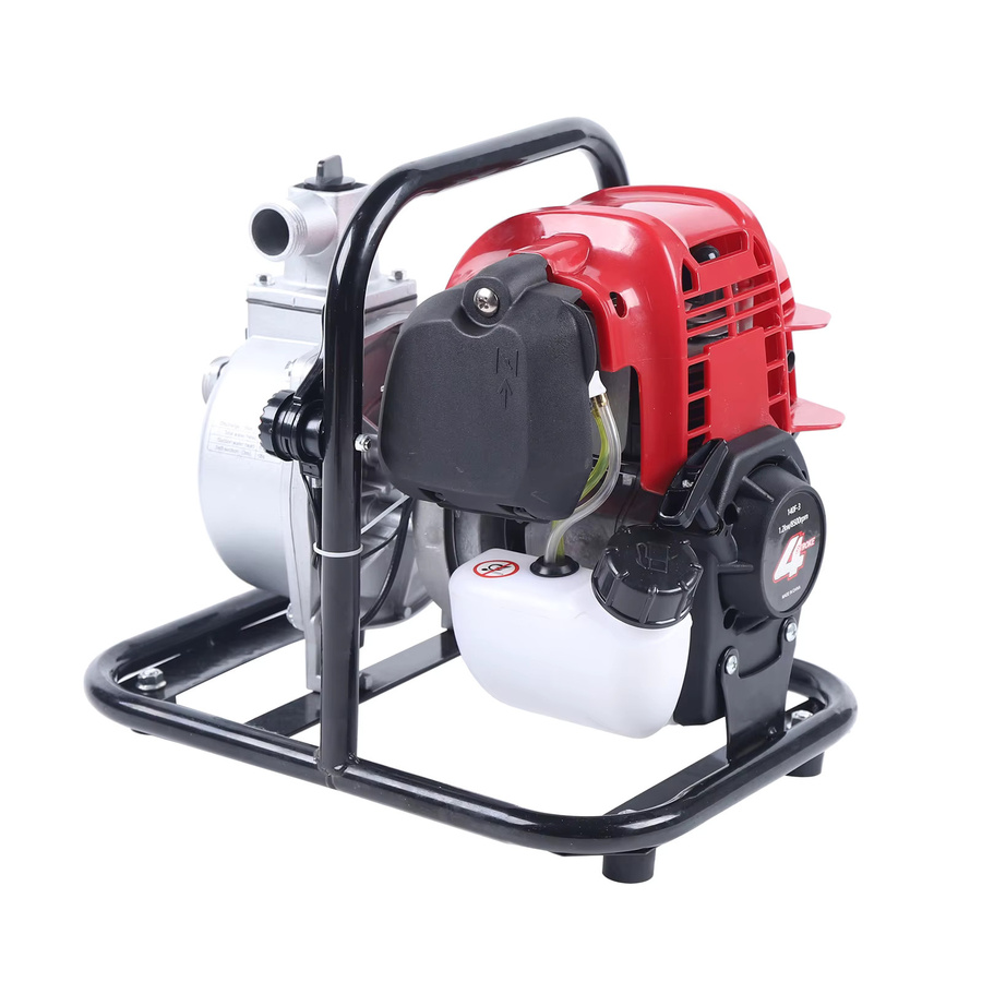Tragbare 4-Takt-Wassertransferpumpe für Benzinmotoren, einzylinderig und luftgekühlt, Farbe: Rot - Bild 4