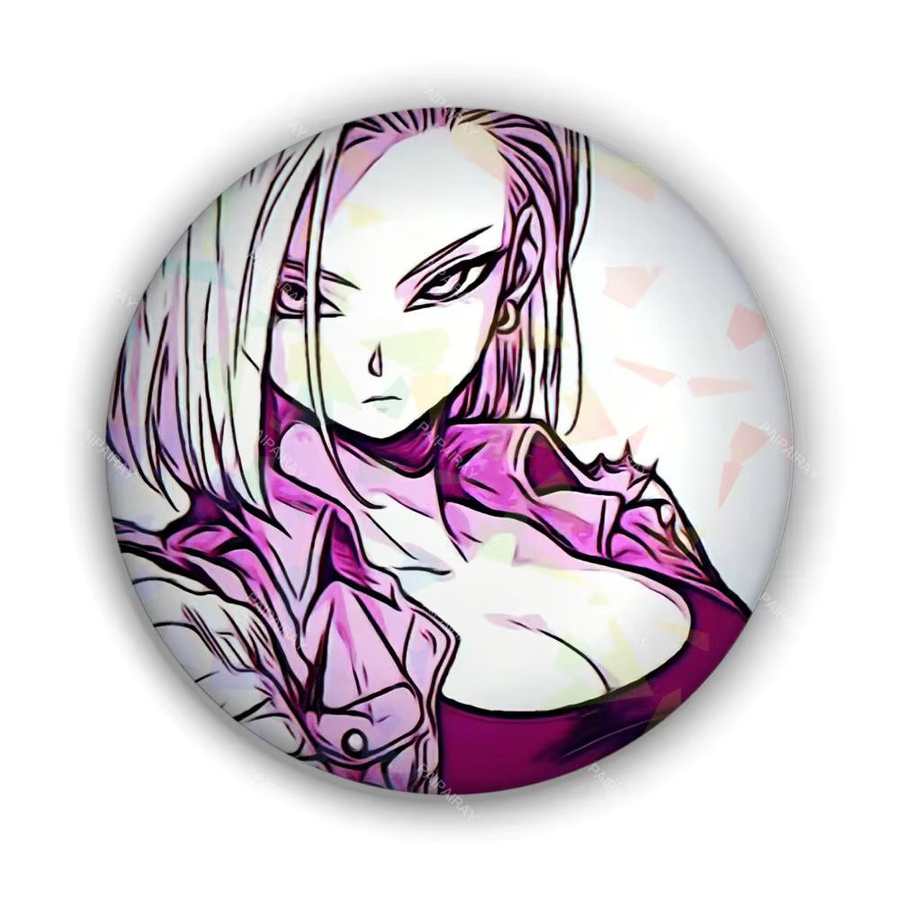 Dragon Ball Android 18 Pin-Laserabzeichen, Brosche - Bild 4