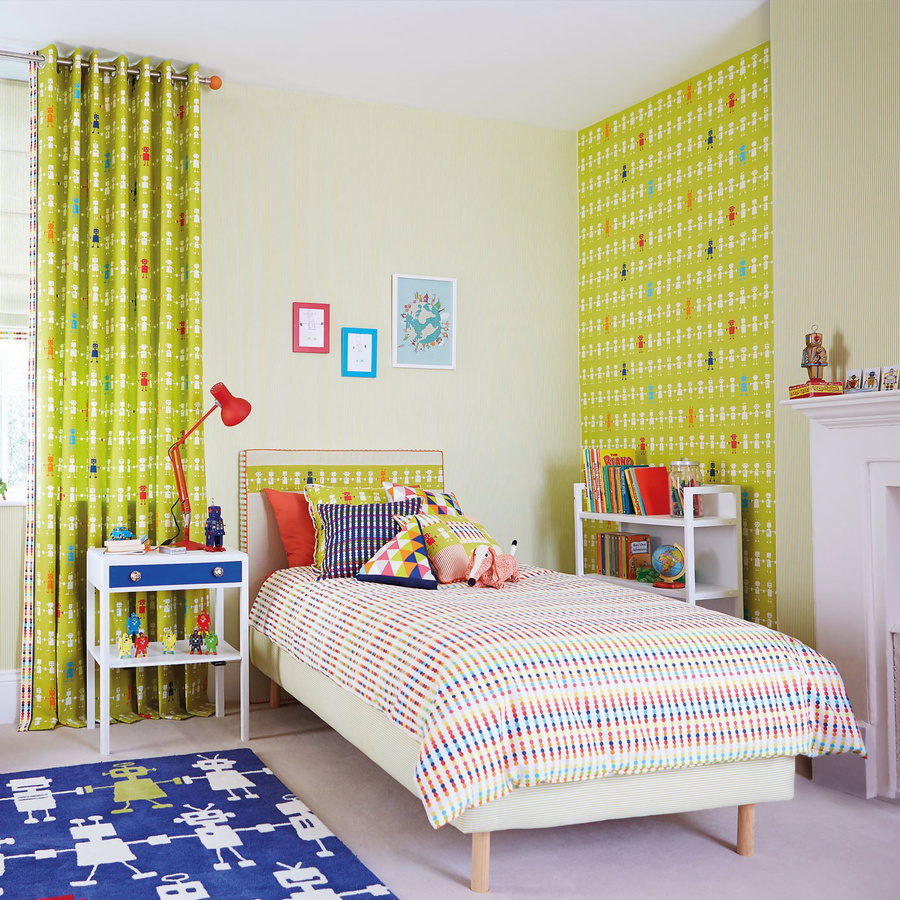 Harlequin Tapete Tickety Boo Streifendesign in Weiß und Beige für Kinderzimmer aus Vlies in Mattoptik - Bild 1
