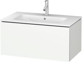 Duravit L-Cube Waschtischunterschrank wandhängend, Weiß matt, B/T/H: 82 x 48,1 x 40 cm - Bild 1
