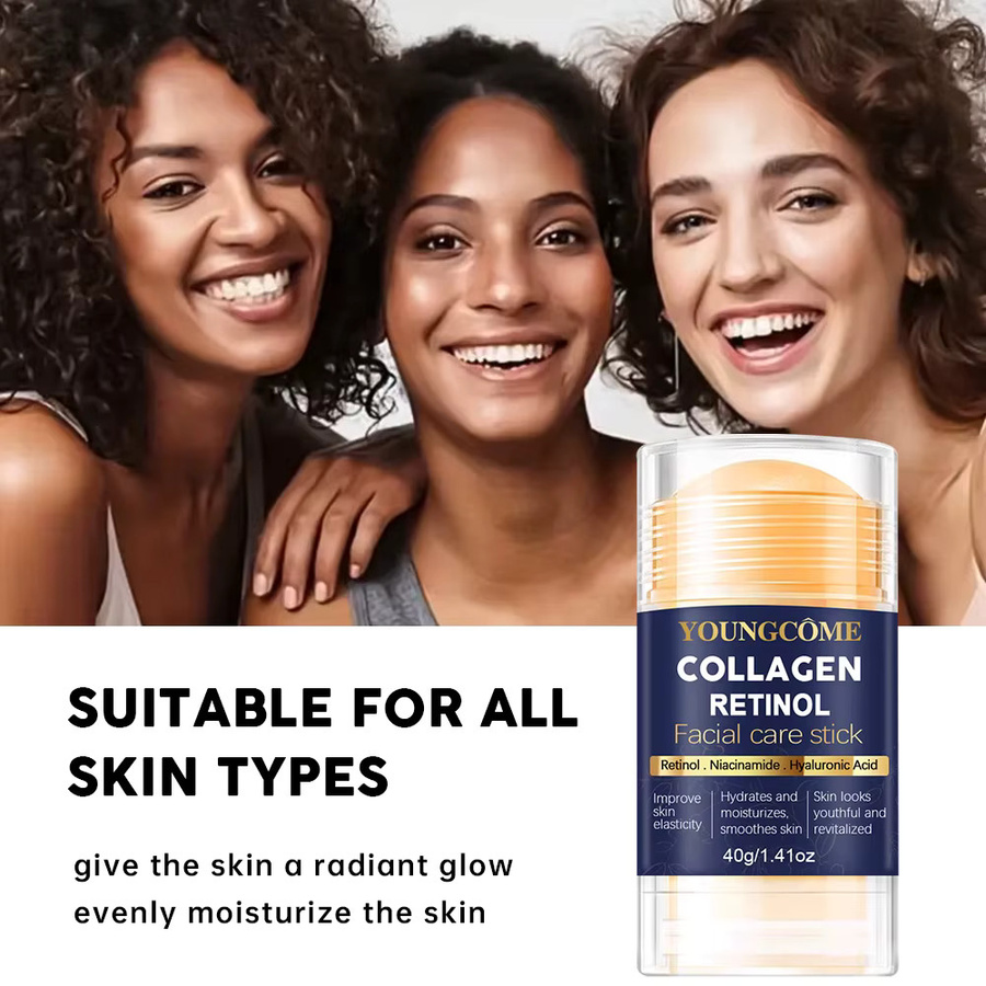 YOUNGCOME Gesichtspflegestift mit Kollagen und Retinol, Trockene Reife Haut - Bild 3
