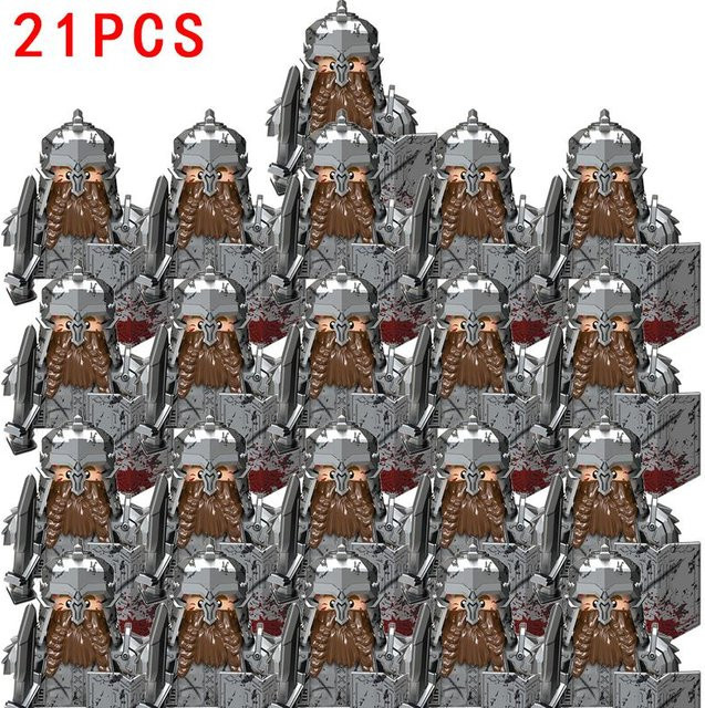 LEGO Herr der Ringe Ork-Kommandant, Halbork-Soldat, Modellbausteine, ab 14 Jahren - Bild 1