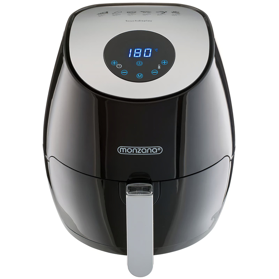 Monzana Heißluftfritteuse 9in1 in Schwarz mit Touch-Display und 3,6 l Volumen - Bild 2