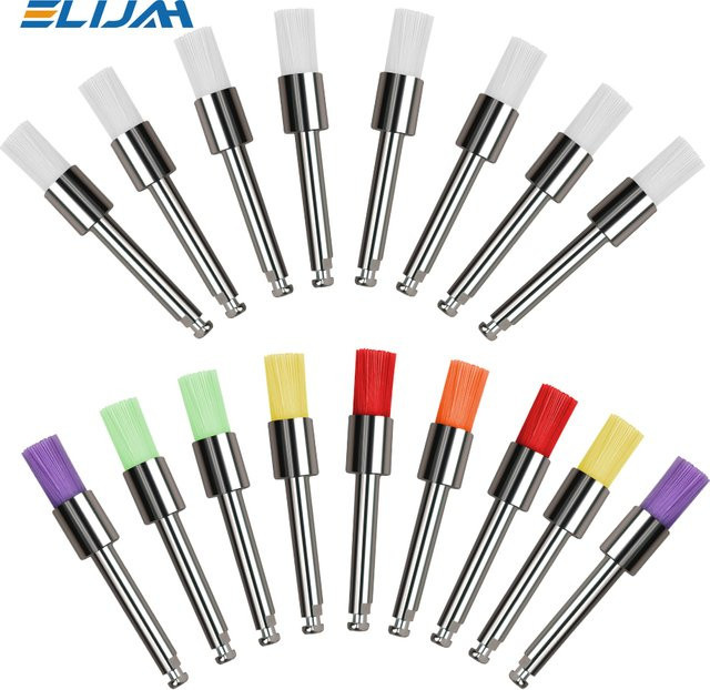 ELIJAH Prophylaxe Pinsel, Weiß, Nylon, 100 Stück - Bild 1