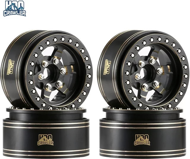 HooCrawler Schwere Messing 1,9'' Räder Felge mit Skala Beadlock Hardware - Bild 1
