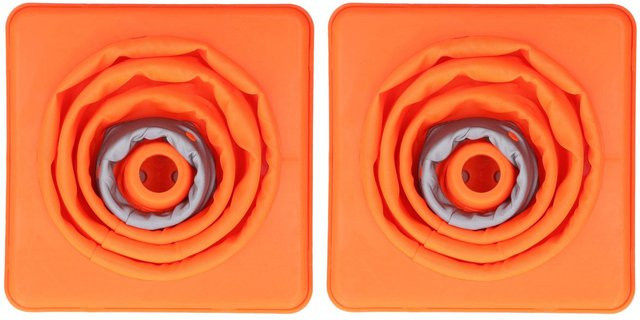 2 Stück faltbare Verkehrssicherheitskegel mit Reflektor in Orange, Höhe: 30 cm - Bild 1