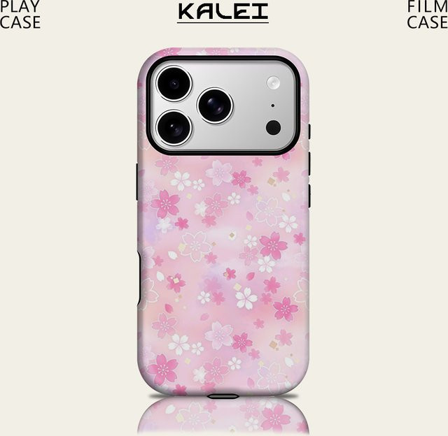 Potdemiel Magnetische Handyhülle Blush Mist Cherry Blossom für iPhone 17 16 15 Pro Max Plus Tough Case in Pink - Bild 1