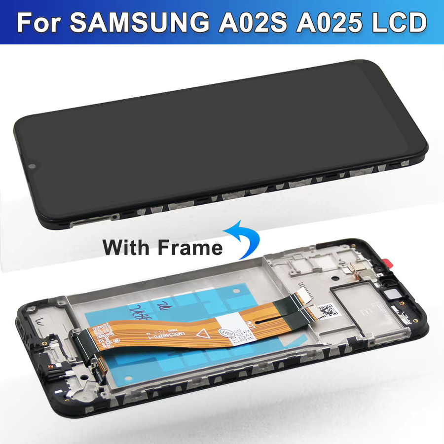 Samsung Galaxy A02s A025 LCD Display mit Rahmen und Touchscreen Digitizer in Schwarz, 6,5 Zoll - Bild 4