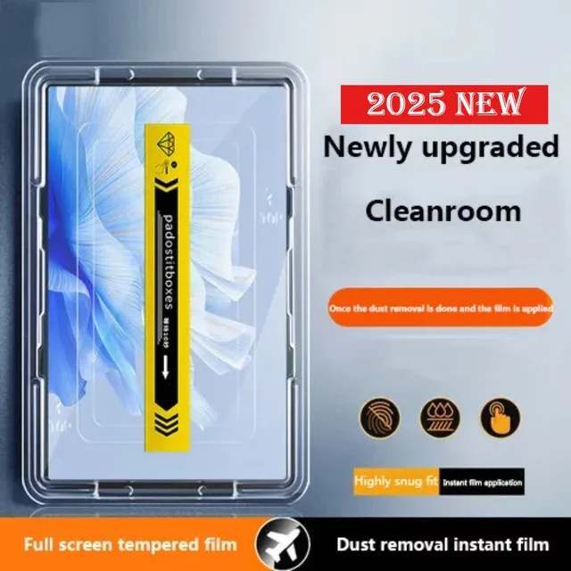 Schutzglas aus gehärtetem Glas für Lenovo Tab Idea 11 2025, Xiaoxin Pad 11 TB335FC TB331FC M11 K11 B11, transparent mit Staubentfernungsset - Bild 1