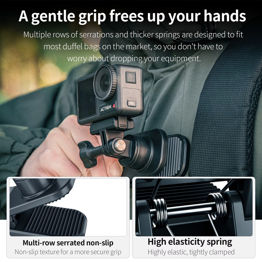 STARTRC Schnellverschluss-Magnetrucksackclip mit 360 Grad Drehung für DJI Action Pocket in Schwarz - Bild 4