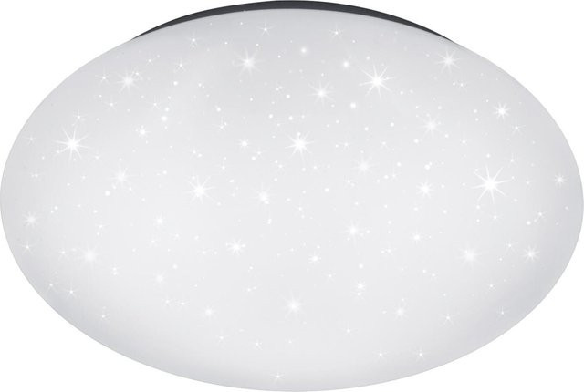 Reality LED-Deckenleuchte in Weiß aus Kunststoff mit Sternenhimmel-Effekt, Durchmesser: 27 cm, Höhe: 9 cm - Bild 1