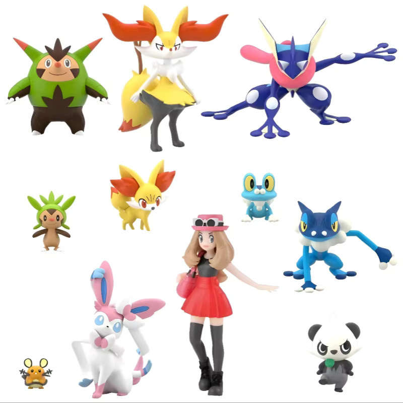 BANDAI Pokémon SW Scale World Kalos Region Greninja Sylveon Serena, Anime-Figuren - Bild 3