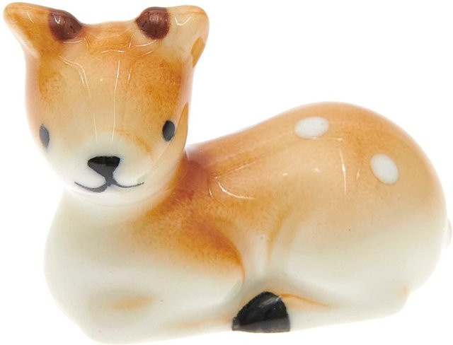Rico Design Porzellan Rehkitz braun B: 4 cm, T: 2,3 cm, H: 3,5 cm - Bild 1