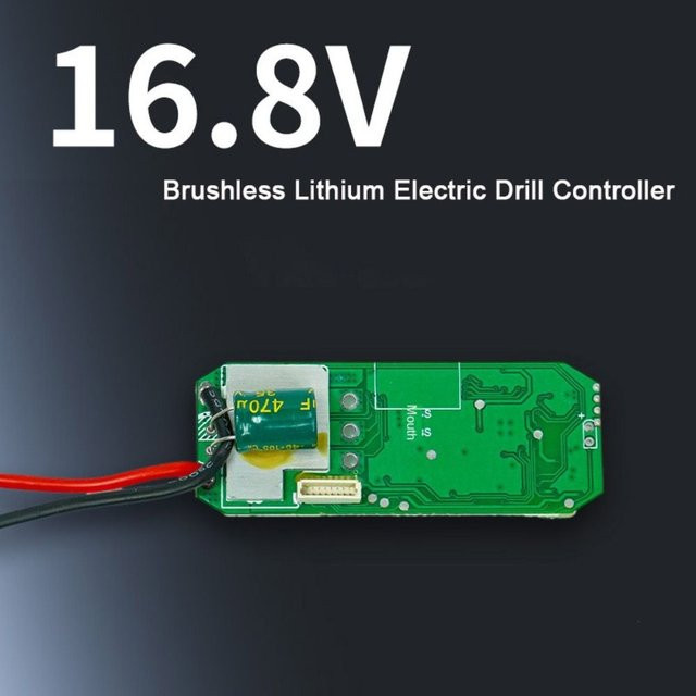 ABS Metall Platine Schutz für 16,8 V Bohrer Controller, Größe: 6,6 x 2,5 cm, Farbe: Grün - Bild 1