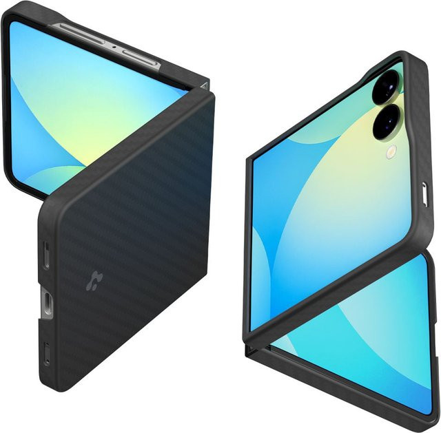 Spigen AirSkin Aramid Schutzhülle für Samsung Galaxy Z Flip7 in Schwarz - Bild 1