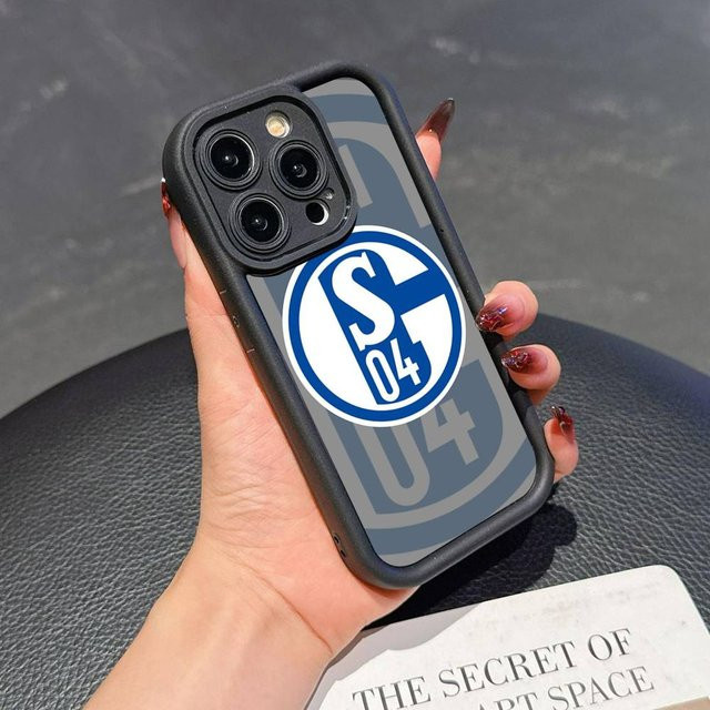 Stoßfeste Silikon Handyhülle für Schalke 04 in Blau für iPhone Modelle - Bild 1