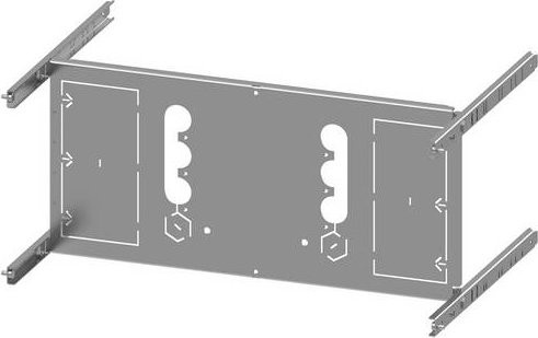 Siemens SIVACON S4 Montageplatte 3VA23 4-polig Festeinbau Grau H: 250 mm B: 600 mm - Bild 1