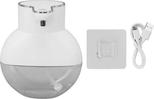 TOMTOP JMS Automatischer Seifenspender Berührungslos Wiederaufladbar IPX5 Wasserdicht Wandmontiert Weiß - Bild 1