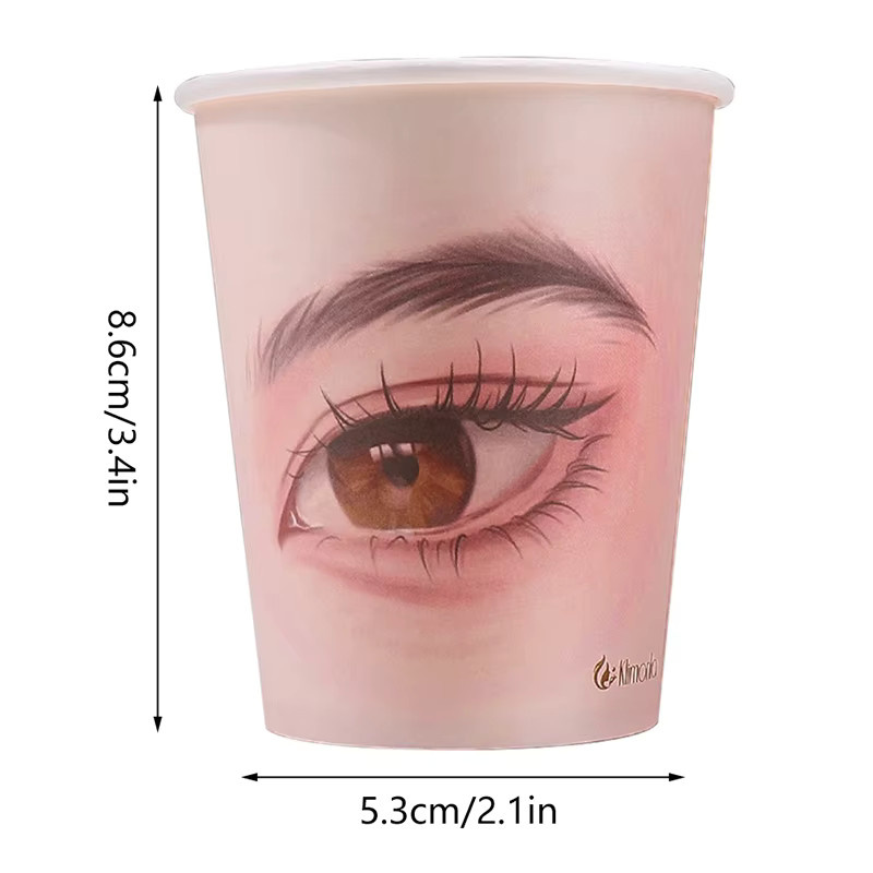 HNKMP Wimpern Praxis Pappbecher, 5 Stück, Unisex - Bild 2