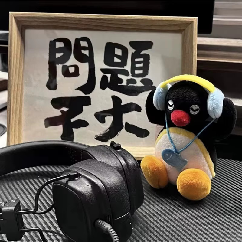 TAKARA TOMY Pinguin-Plüsch-Schlüsselanhänger, Stoffpuppe, Blau - Bild 2