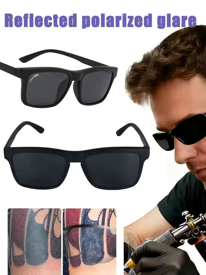 Usiriy Sonnenbrille, Vollrand, Square, Kunststoff, Schwarz - Bild 4