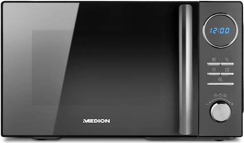 Medion Kombi-Mikrowelle MD 11493 in Schwarz mit Grill und Heißluft, 900 W, 23 l Innenkapazität, 10 Automatikprogramme und digitalem Timer - Bild 1