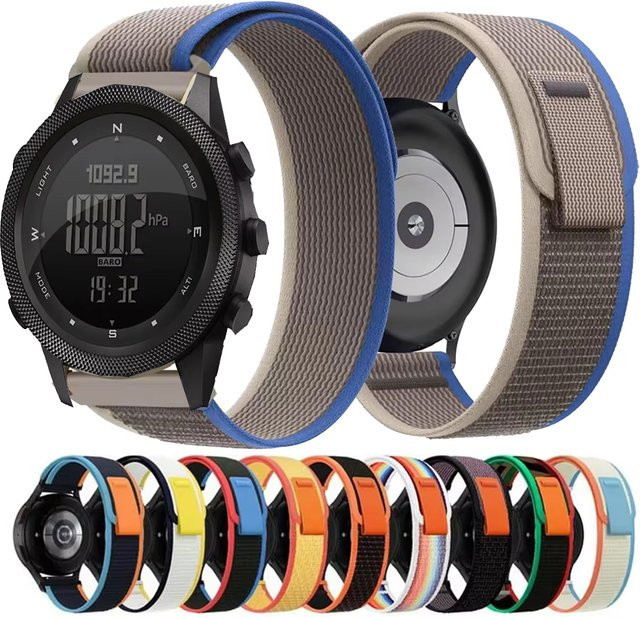 NORTH EDGE Uhrenarmband Nylon, 22 mm, Schwarz - Bild 1