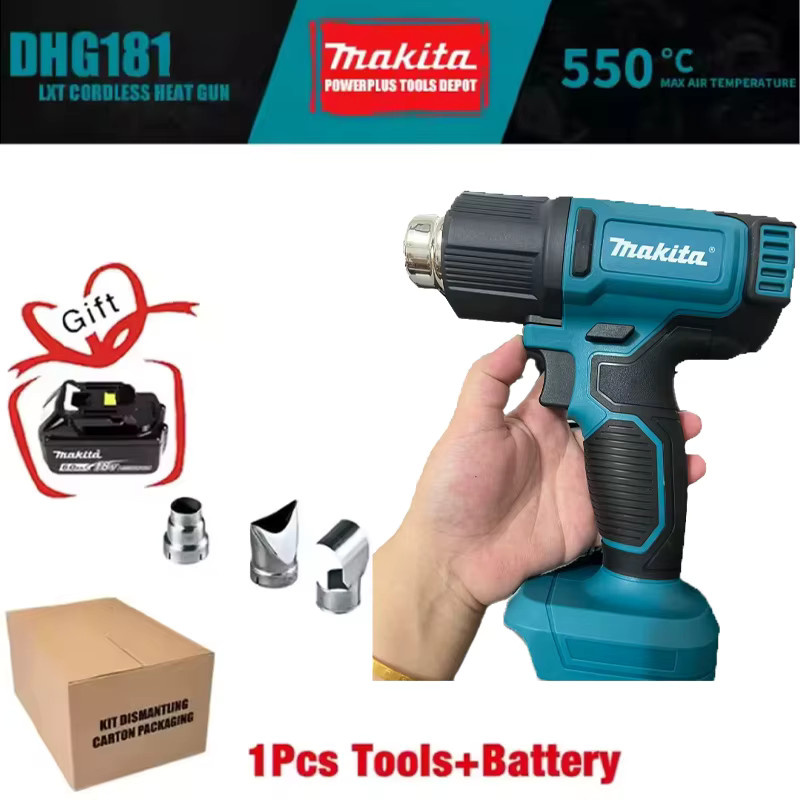 Makita 18V LXT Akku-Heißluftföhn DHG181 mit 6,0Ah Akku und LED-Beleuchtung, Temperaturregelung 150-550 °C - Bild 7