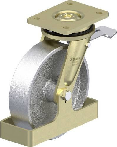 Blickle Schwerlast-Lenkrolle LS-G 200G-ST-FS in Silber, Rad-Durchmesser: 200 mm, Tragfähigkeit: 1100 kg - Bild 1