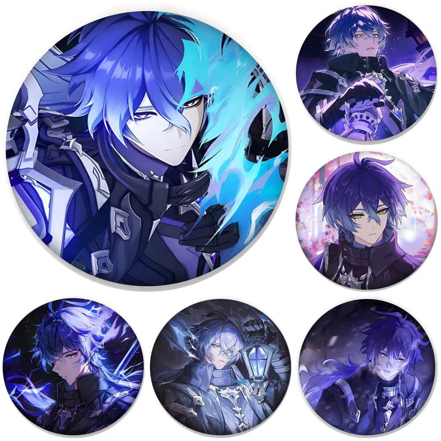 Genshin Impact Flins Runde Anstecknadel Brosche - Bild 3