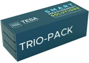 TESA Technology Trio-Pack: 3 Universalmessschieber IP67 mit Vierkant-Messstab, Farbe Blau, Messbereich 150 mm, Genauigkeit 0,01 mm - Bild 1