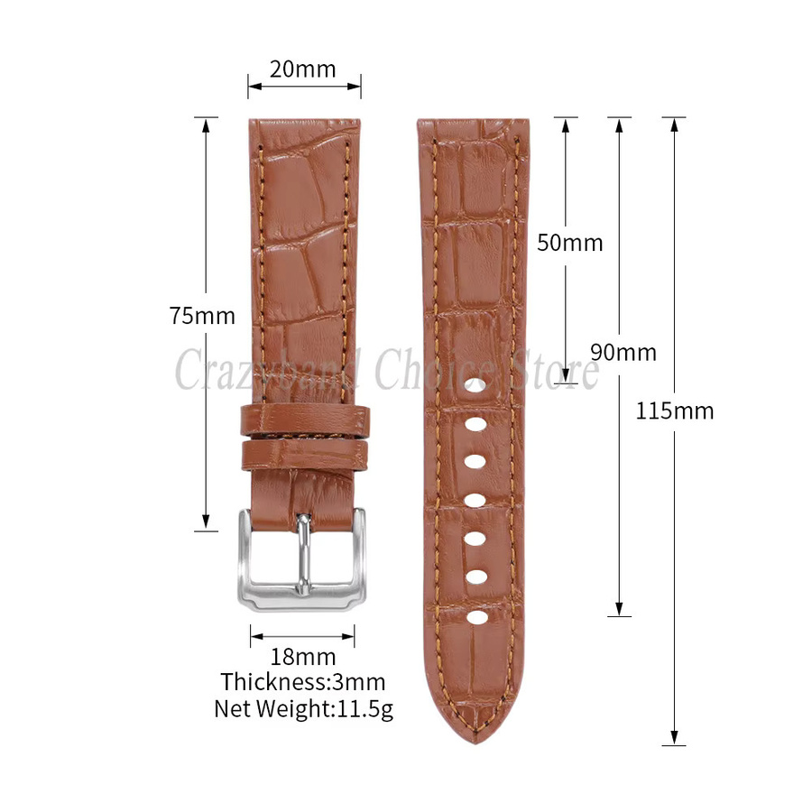 crazyband Uhrenarmband Leder, Samsung Galaxy Watch7 Ultra 47mm, Unisex - Bild 4