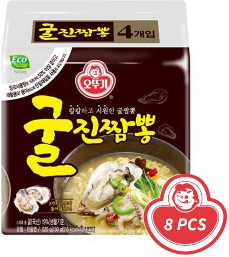 Ottogi Scharfe Austern-Meeresfrüchte-Ramen 4 x 130 g - Bild 1