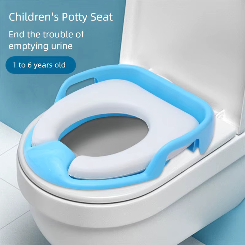 Q-bomb PU Baby-Toilettentrainer-Sitz in Pink mit universeller Passform für Standard-Toiletten - Bild 2
