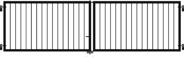 Doppeltor Basic in Schwarz, Breite: 300 cm, Höhe: 85 cm - Bild 1