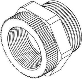 HKL Adapter Pg13/M20 aus Kunststoff in Grau 1897P13M20 - Bild 1