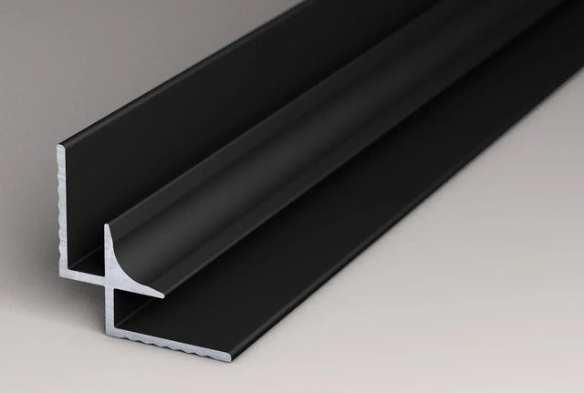 Kronoflooring Inneneckprofil Rock the Wall Aluminium Schwarz 265 cm - Bild 1