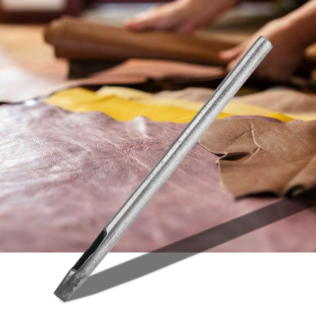 DIYelecs Locher für Lederhandwerk aus Hochkohlenstoffstahl mit Rechteckloch 3x2 in Braun und Silber - Bild 1