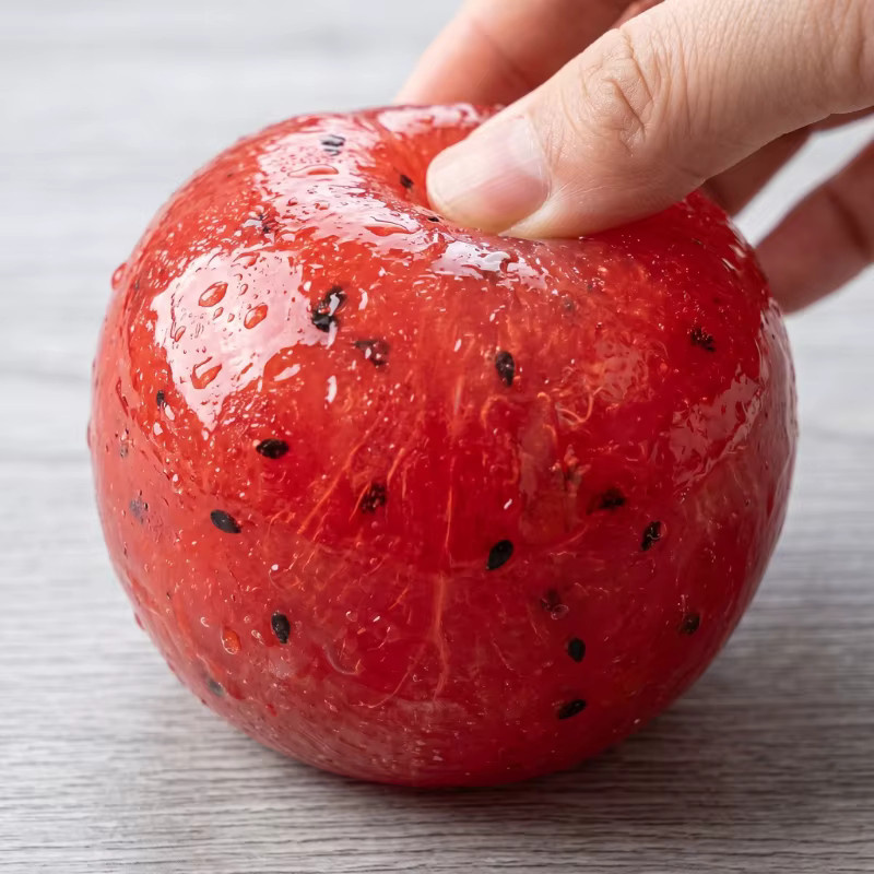 Bandai Wassermelonen-Slushy-Quetschspielzeug, weich, langsam rückfedernd - Bild 3