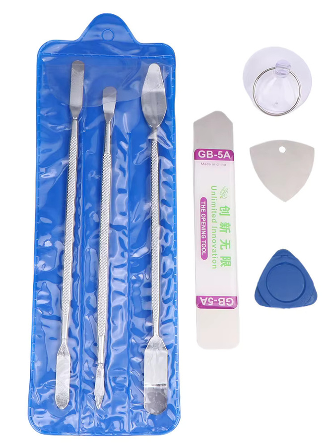 7-teiliges JETTING Metall-Spudger-Set aus Stahl in Silber für die Handy-Reparatur und Mobiltelefon-Demontage - Bild 2